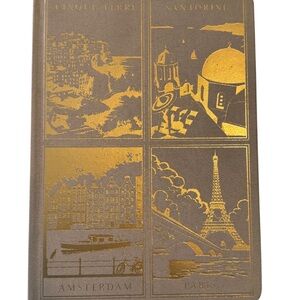 DesignWorks Ink Suede Cover Anderson Design World Travel Journal Notebook